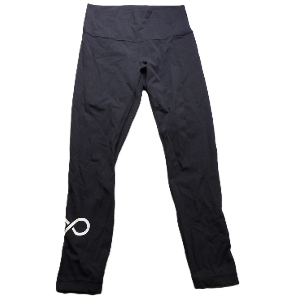 Lululemon Wunder Under HR Tight 25 Graphic Luxtreme Athletic Pant Women 8 Black